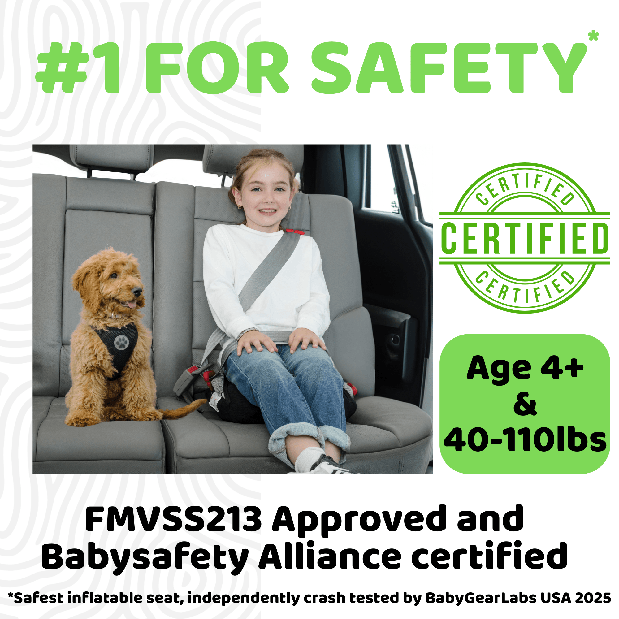 BubbleBum Inflatable Travel Booster Seat for Kids (Ages 4–11) Portable Car Booster for Taxis, Rental Cars & Travel ✔️